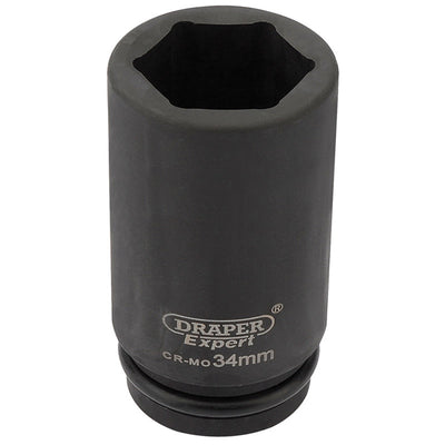 Draper Tools Expert 34mm 3/4 Square Drive Hi-Torq® 6 Point Deep Impact Socket DRA27142