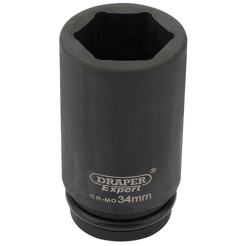 Draper Tools Expert 34mm 3/4 Square Drive Hi-Torq® 6 Point Deep Impact Socket DRA27142