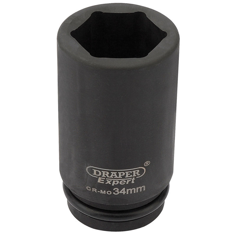 Draper Tools Expert 34mm 3/4 Square Drive Hi-Torq® 6 Point Deep Impact Socket DRA27142