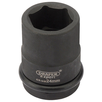 Draper Tools Expert 24mm 3/4 Square Drive Hi-Torq® 6 Point Impact Socket DRA28694