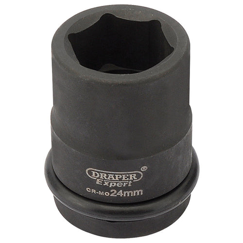 Draper Tools Expert 24mm 3/4 Square Drive Hi-Torq® 6 Point Impact Socket DRA28694
