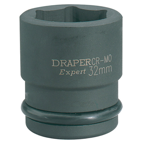 Draper Tools Expert 32mm 3/4 Square Drive Hi-Torq® 6 Point Impact Socket DRA28743