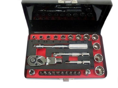 Eurotech Tools ET10240 28Pc 1/4 Dr Socket Wrench & Bit Set