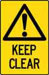 KEEP CLEAR SIGN 28WMC