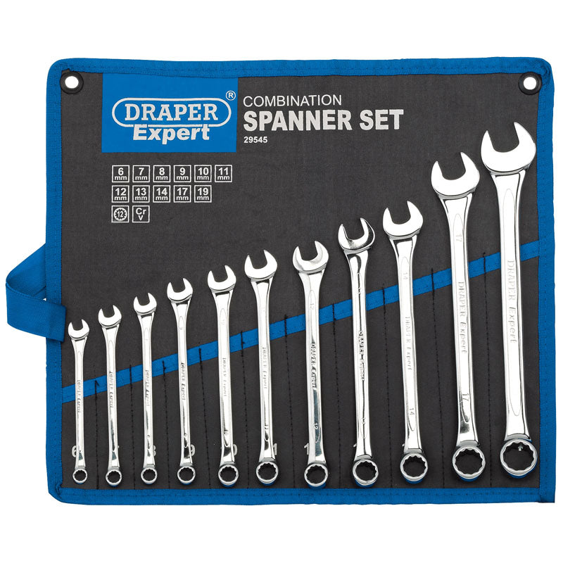 Draper Tools Metric Combination Spanner Set (11 Piece) DRA29545