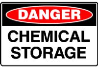 CHEMICAL STORAGE SIGN 125DF