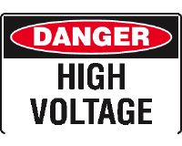 HIGH VOLTAGE SIGN 22DP