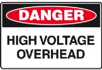 HIGH VOLTAGE OVERHEAD SIGN 71DMC