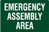 EMERGENCY ASSEMBLY AREA SIGN 88EP