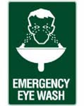 EMERGENCY EYE WASH SIGN 39EMC