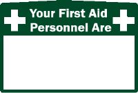 YOUR FIRST AID PERSONNEL ARE SIGN 176EP