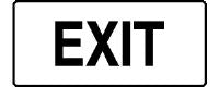 EXIT SIGN 289TP