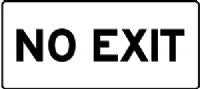 NO EXIT SIGN 311P