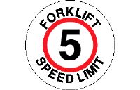 FORKLIFT SPEED LIMIT SIGN SF4-A