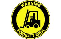WARNING FORKLIFT AREA SIGN SF6-A