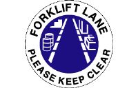 FORKLIFT LANE PLEASE KEEP CLEAR SIGN SF3-A