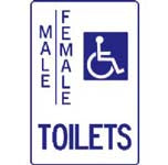 MALE / FEMALE TOILETS SIGN 203P