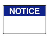 NOTICE BLANK SIGN 47NP