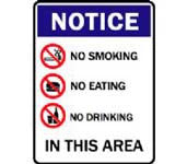 NOTICE IN THIS AREA SIGN 72NP