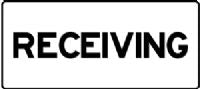 RECEIVING SIGN 312P