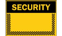 SECURITY BLANK SIGN 387P
