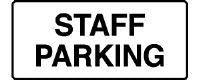 STAFF PARKING SIGN 286TMC