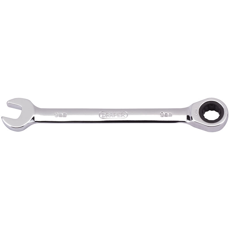 Draper Tools 9mm Metric Ratcheting Combination Spanner DRA31006