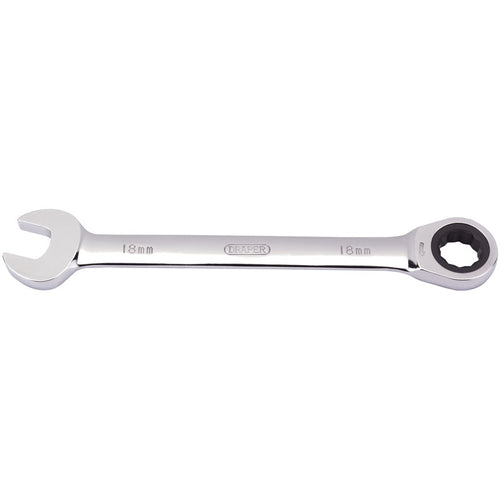 Draper Tools 18mm Metric Ratcheting Combination Spanner DRA31015