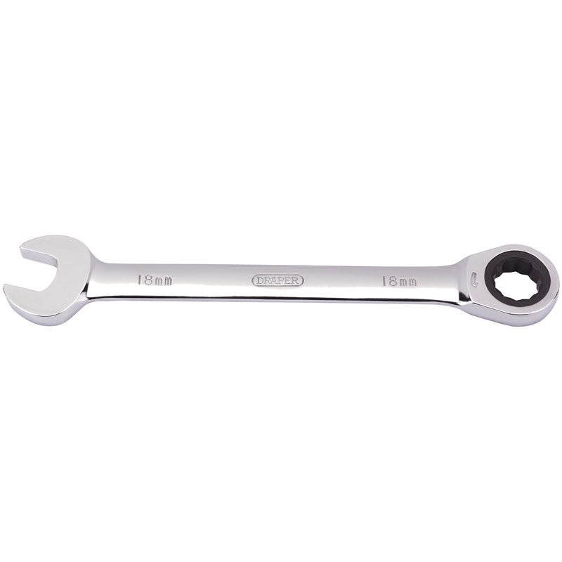 Draper Tools 18mm Metric Ratcheting Combination Spanner DRA31015