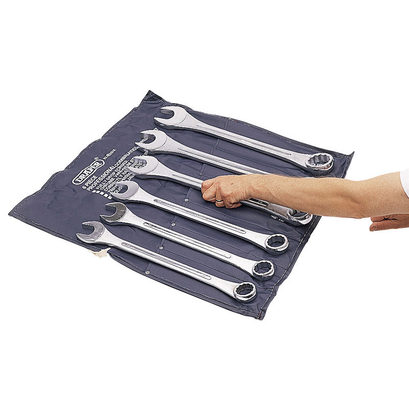 Draper Tools Heavy Duty Long Pattern Metric Combination Spanner Set (6 Piece) DRA31167