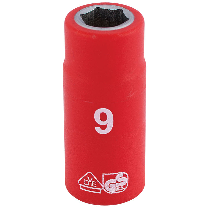 Draper Tools 1/4 Sq. Dr. Fully Insulated VDE Socket (9mm) DRA31469