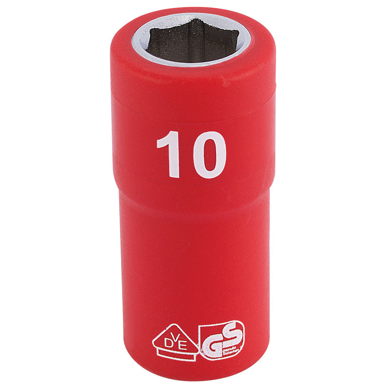 Draper Tools 1/4 Sq. Dr. Fully Insulated VDE Socket (10mm) DRA31473