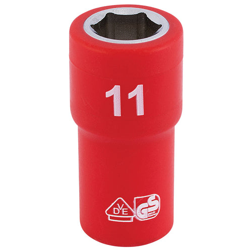 Draper Tools 1/4 Sq. Dr. Fully Insulated VDE Socket (11mm) DRA31485