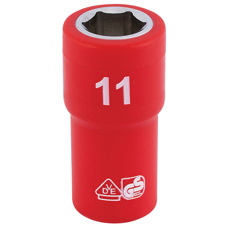 Draper Tools 1/4 Sq. Dr. Fully Insulated VDE Socket (11mm) DRA31485