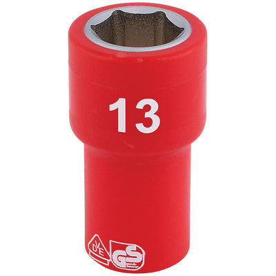Draper Tools 1/4 Sq. Dr. Fully Insulated VDE Socket (13mm) DRA31491