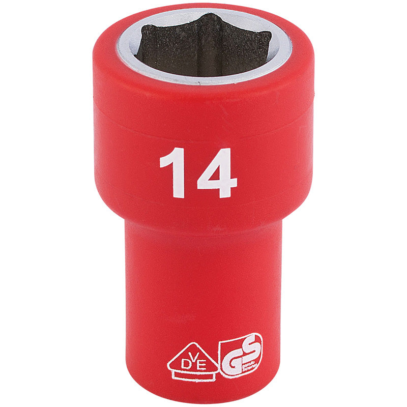 Draper Tools 1/4 Sq. Dr. Fully Insulated VDE Socket (14mm) DRA31492