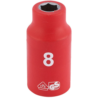 Draper Tools 3/8 Sq. Dr. Fully Insulated VDE Socket (8mm) DRA31515