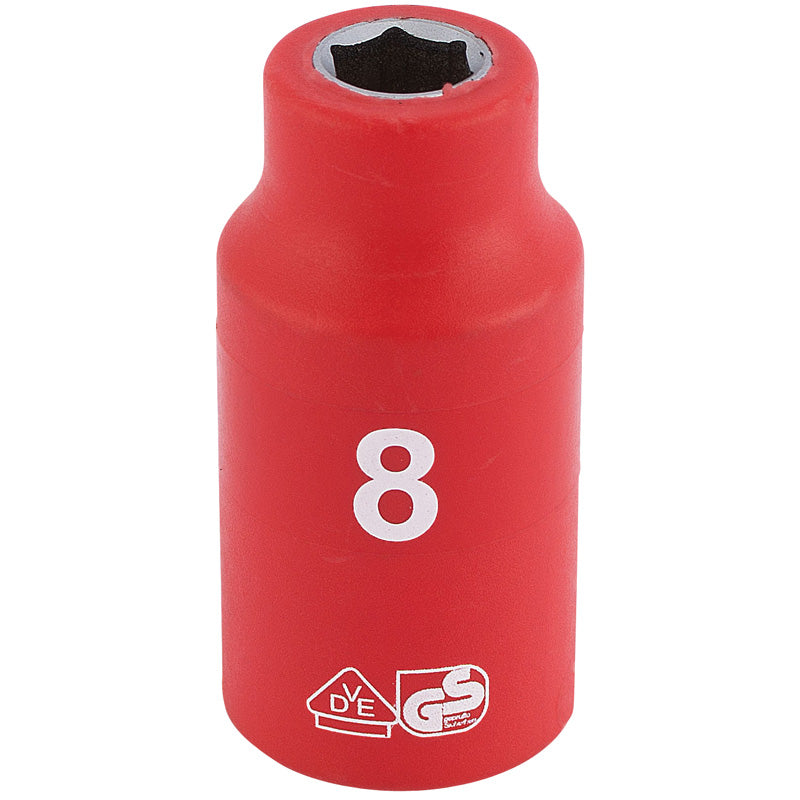 Draper Tools 3/8 Sq. Dr. Fully Insulated VDE Socket (8mm) DRA31515