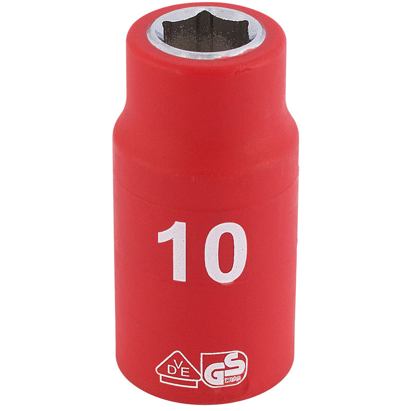 Draper Tools 3/8 Sq. Dr. Fully Insulated VDE Socket (10mm) DRA31558