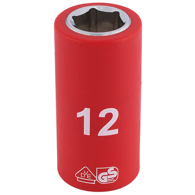 Draper Tools 3/8 Sq. Dr. Fully Insulated VDE Socket (12mm) DRA31615