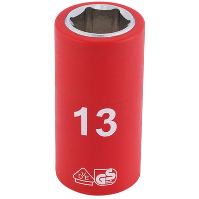 Draper Tools 3/8 Sq. Dr. Fully Insulated VDE Socket (13mm) DRA31660