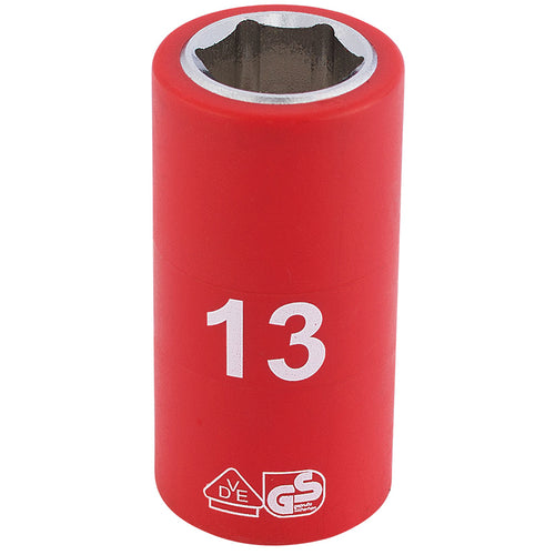 Draper Tools 3/8 Sq. Dr. Fully Insulated VDE Socket (13mm) DRA31660