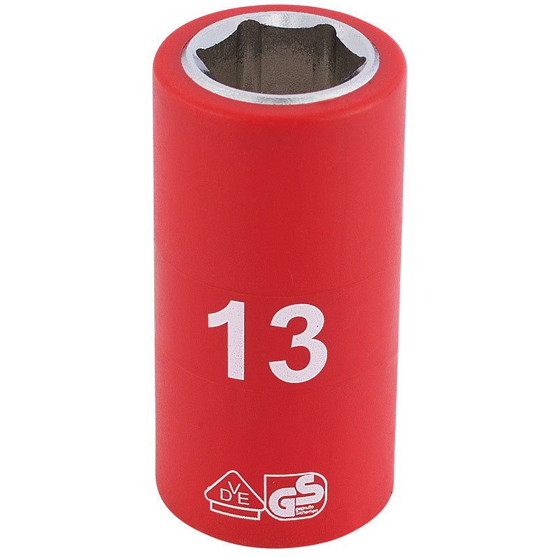 Draper Tools 3/8 Sq. Dr. Fully Insulated VDE Socket (13mm) DRA31660