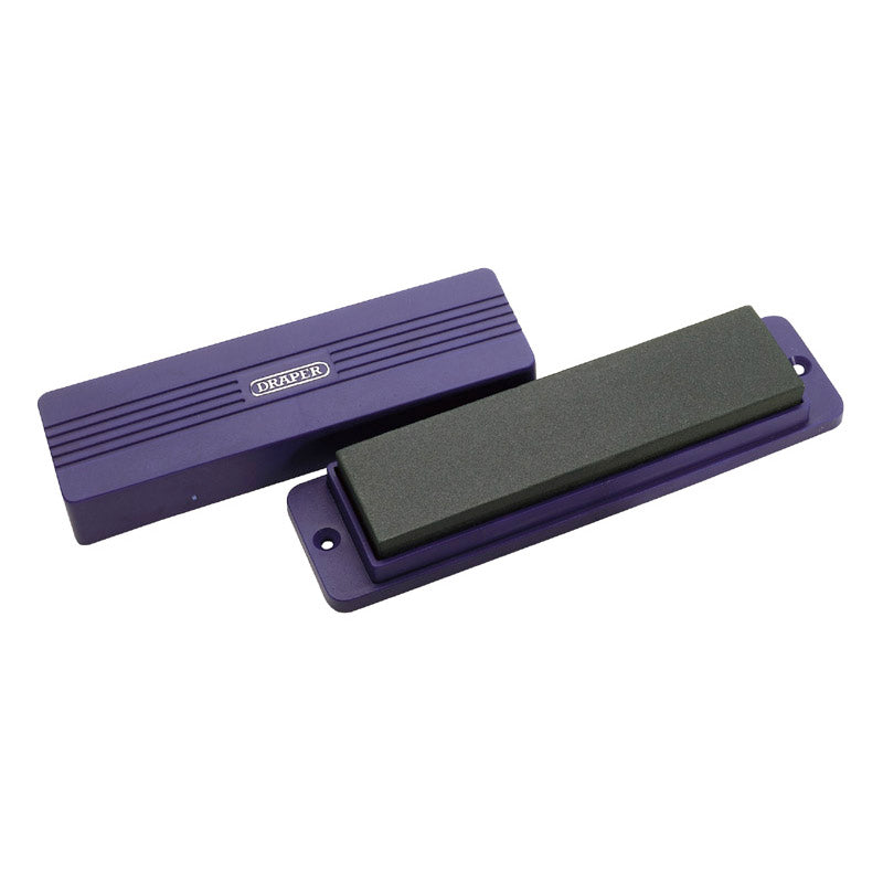 Draper Tools 200 x 50 x 25mm Silicone Carbide Sharpening Stone with Box DRA31696
