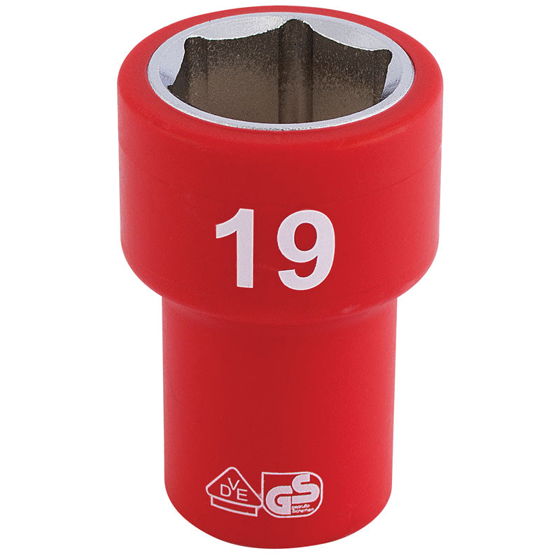 Draper Tools 3/8 Sq. Dr. Fully Insulated VDE Socket (19mm) DRA31740