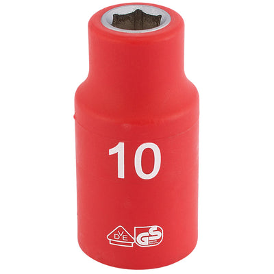 Draper Tools 1/2 Sq. Dr. Fully Insulated VDE Socket (10mm) DRA31756
