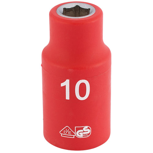 Draper Tools 1/2 Sq. Dr. Fully Insulated VDE Socket (10mm) DRA31756