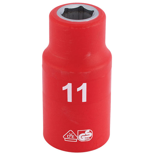 Draper Tools 1/2 Sq. Dr. Fully Insulated VDE Socket (11mm) DRA31784