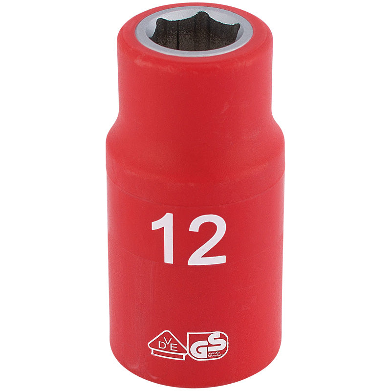 Draper Tools 1/2 Sq. Dr. Fully Insulated VDE Socket (12mm) DRA31785