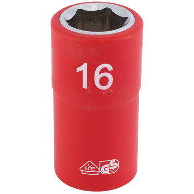 Draper Tools 1/2 Sq. Dr. Fully Insulated VDE Socket (16mm) DRA31843